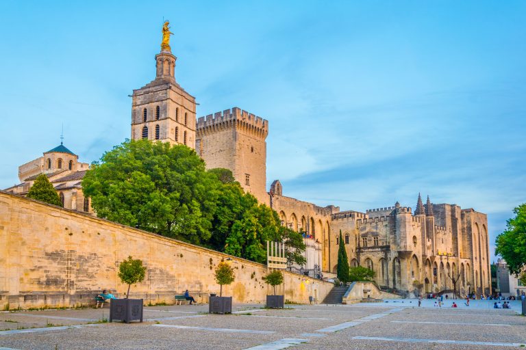 Vue du Palais des Papes à Avignon